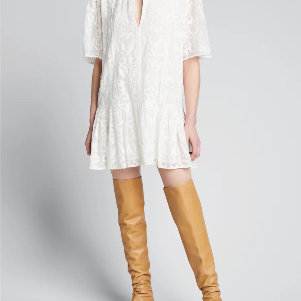 IRO KRAVIZ embroidered mini dress